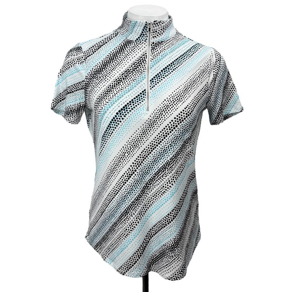 CHICO'S Weekends Patterned Zip Top Size Small - Picture 2 of 7